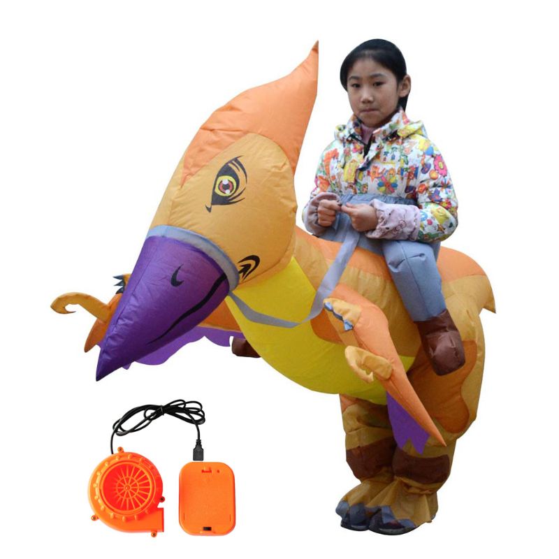 Oppblåsbare låve rytter pterodactyl kostyme fancy kjole cosplay klær
