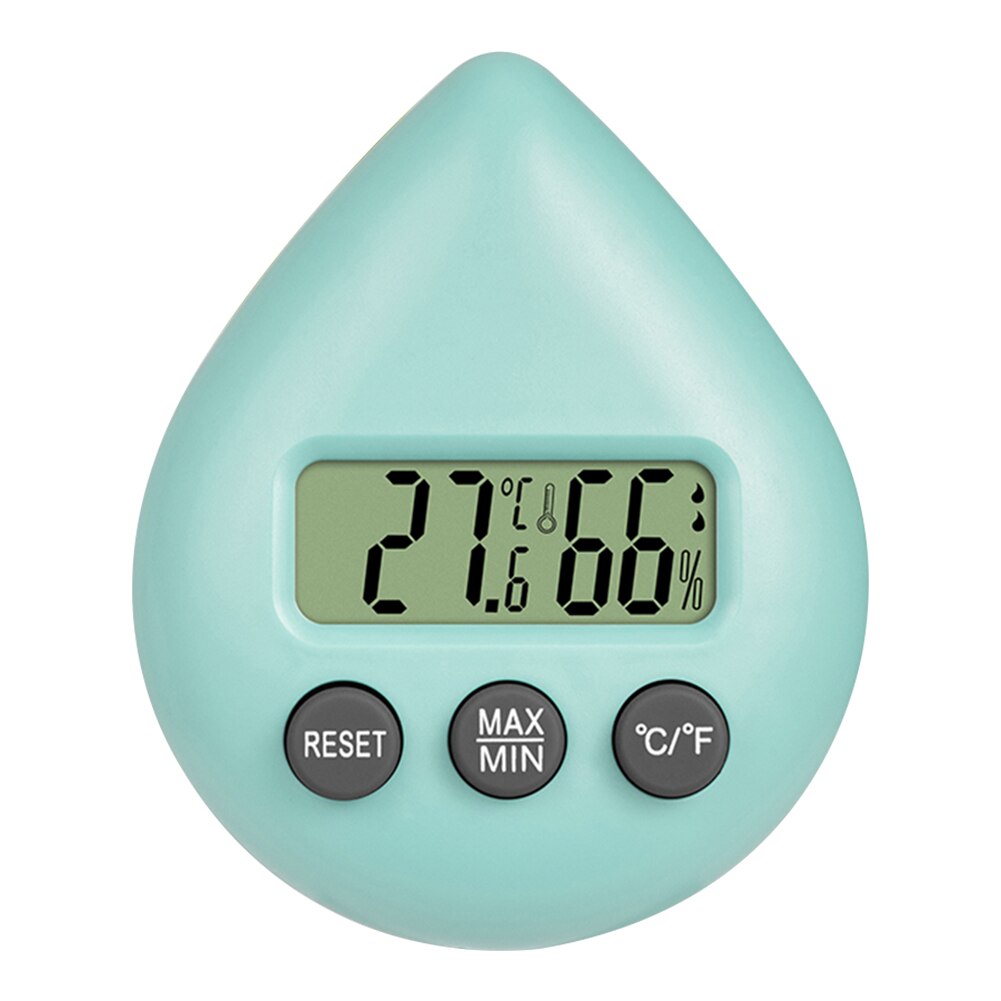 Digital Temperature Humidity Meter Indoor Electronic Hygrometer Thermometer Indoor Baby Home Temperature Measuring Tool: sky blue