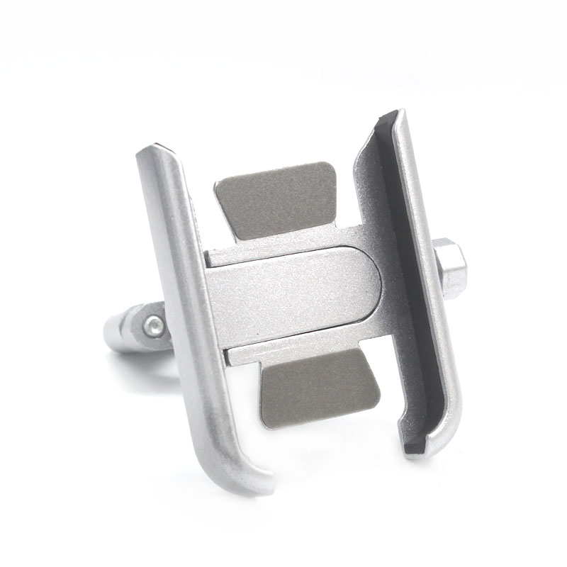Soporte de teléfono móvil con mango CNC para motocicleta, accesorio para GPS, CBF 500, 600, 600S, 1000, CBF600, CBF1000, CBF500, CB600S, CBF125: Transparente
