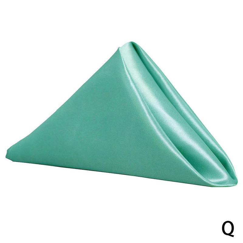 30*30cm Square Napkin Cloth Hotel Restaurant Napkin Cloth Seaming Mouth Napkin Satin Satin Placemat High-density Cloth Hote R7b4: tiffany