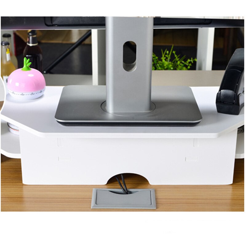 Simple style home computer monitor living room TV increase rack base office desktop storage box sundries storage rack