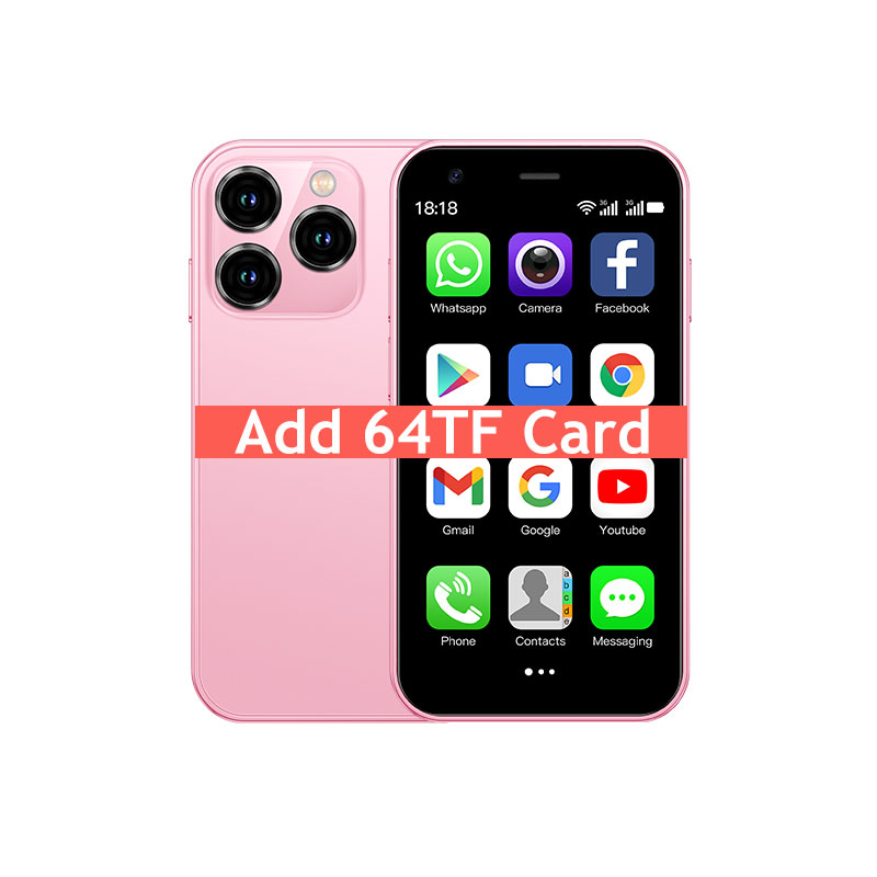 SOYES XS15 3,0-Zoll-Mini-Smartphone – Android-System 3G-Netzwerk Dual-SIM 2 GB + 16 GB mit Google abspielen Geschäft – mehrere Farben: Braun