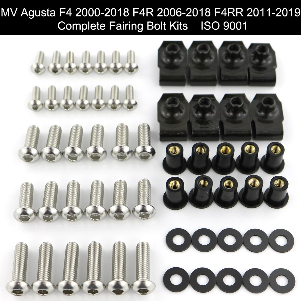 For MV AGUSTA F4 2000 F4R 2006 F4RR Motorcycle Complete Full Fairing Bolts Kit Screw Nuts Stainless Steel