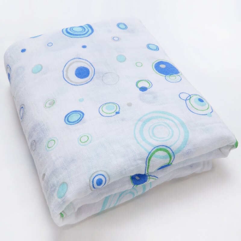 Bomull babyfilt nyfödd bebe linda wrap barnvagn tillbehör flamingo tecknat djurtryck babyprylar: Cirkeln