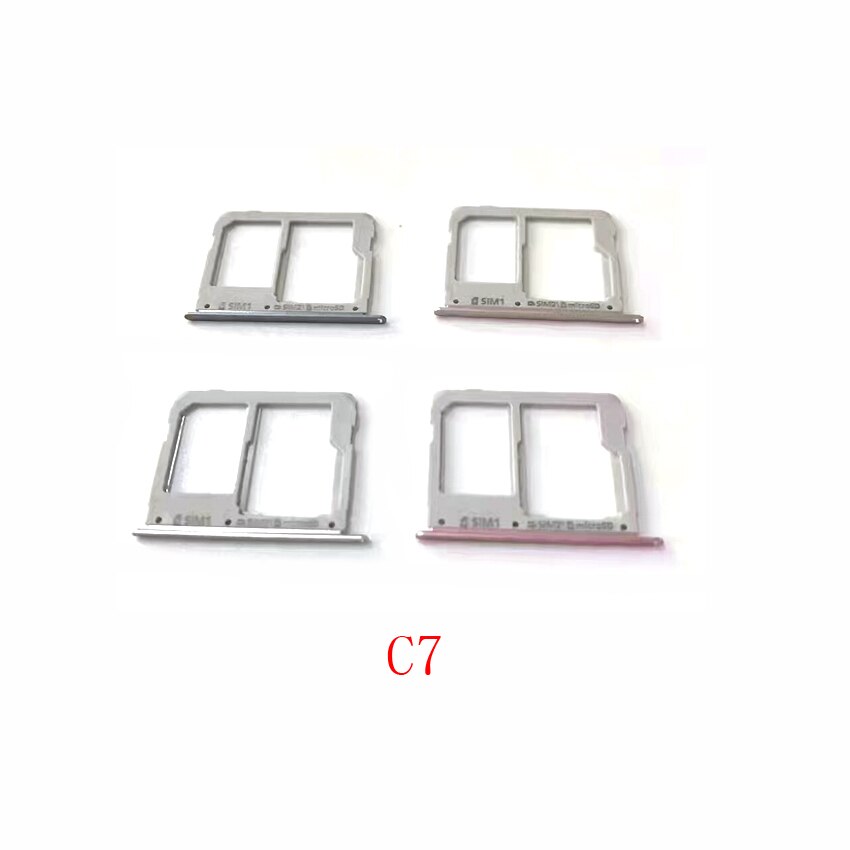 Sim Card Tray Holder Socket SD Slot For Samsung Galaxy C5 C7 Repalcement Part