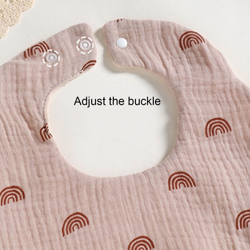 360 ° Draaien Burp Doek Baby Bloemvorm Voeden Bib Bandana Sjaal 6-Lagen Zachte Mousseline Katoen Absorberende Speeksel handdoek Schort QX2D
