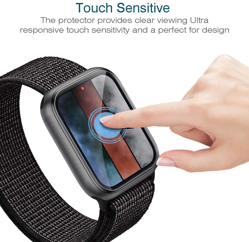 Skärmskydd för apple watch 5 4 44mm 40mm iwatch 11d heltäckande film (ej glas) apple watch 3 2 1 42mm 38mm tillbehör