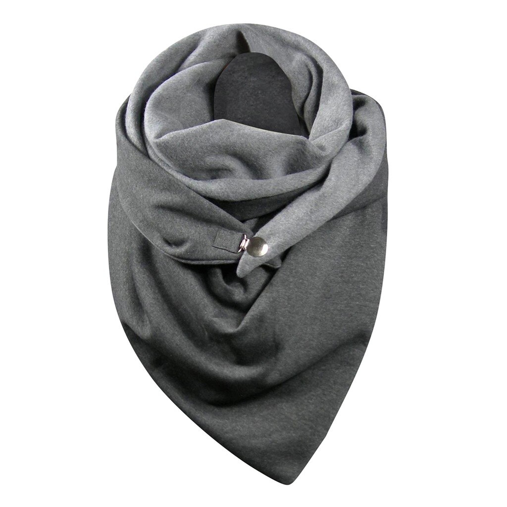 Soild Dot Printing Button Sjaal Vrouwen Luxe Soft Wrap Casual Warme Sjaals Foulard Femme Hijab Sjaal Bufanda: G