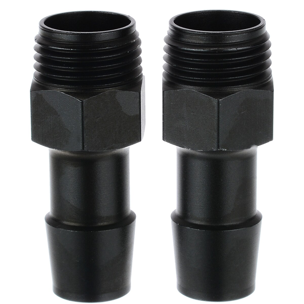 Universal 1 Pza 6061 aluminio 2-Puerto compacto desbloqueado captura de aceite Can 3/8 "NPT Salida de entrada negro 2 floz