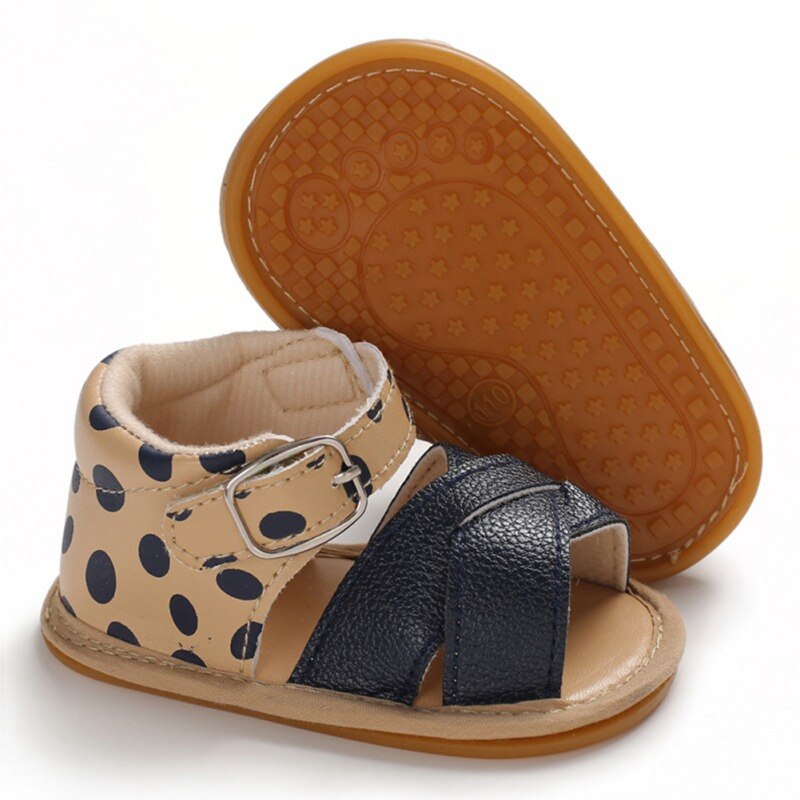 Baby Girls Sandals Summer Hollow Breathable Infant Sandals Anti-Slip PU Baby Shoes Toddler Soft Soled Shoes
