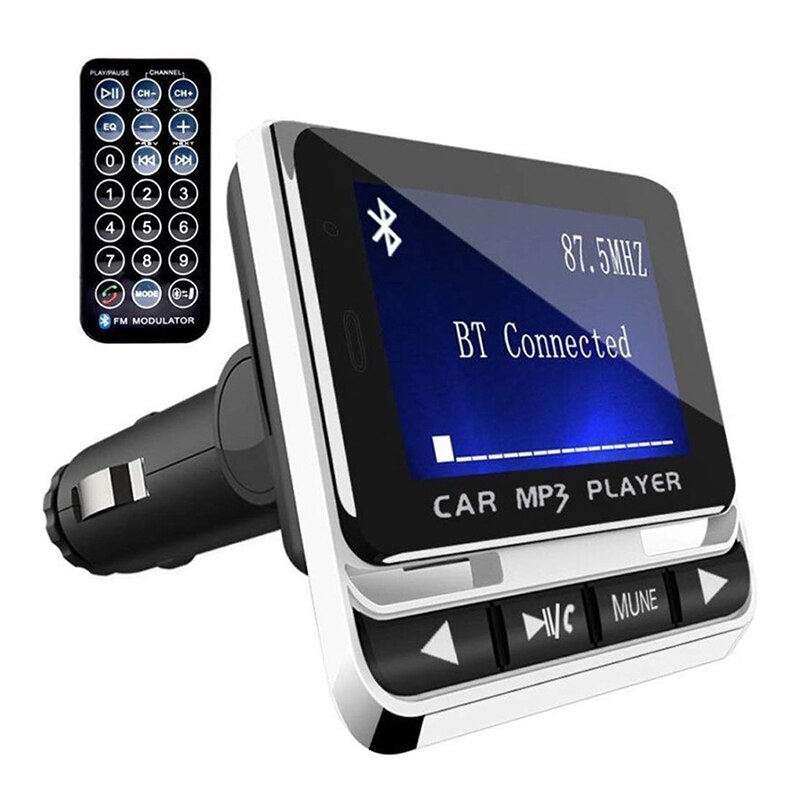 Fm12B Bluetooth Auto Mp3 Speler Draadloze Fm-zender Lcd Sn Auto Kit Ondersteuning Tf-kaart