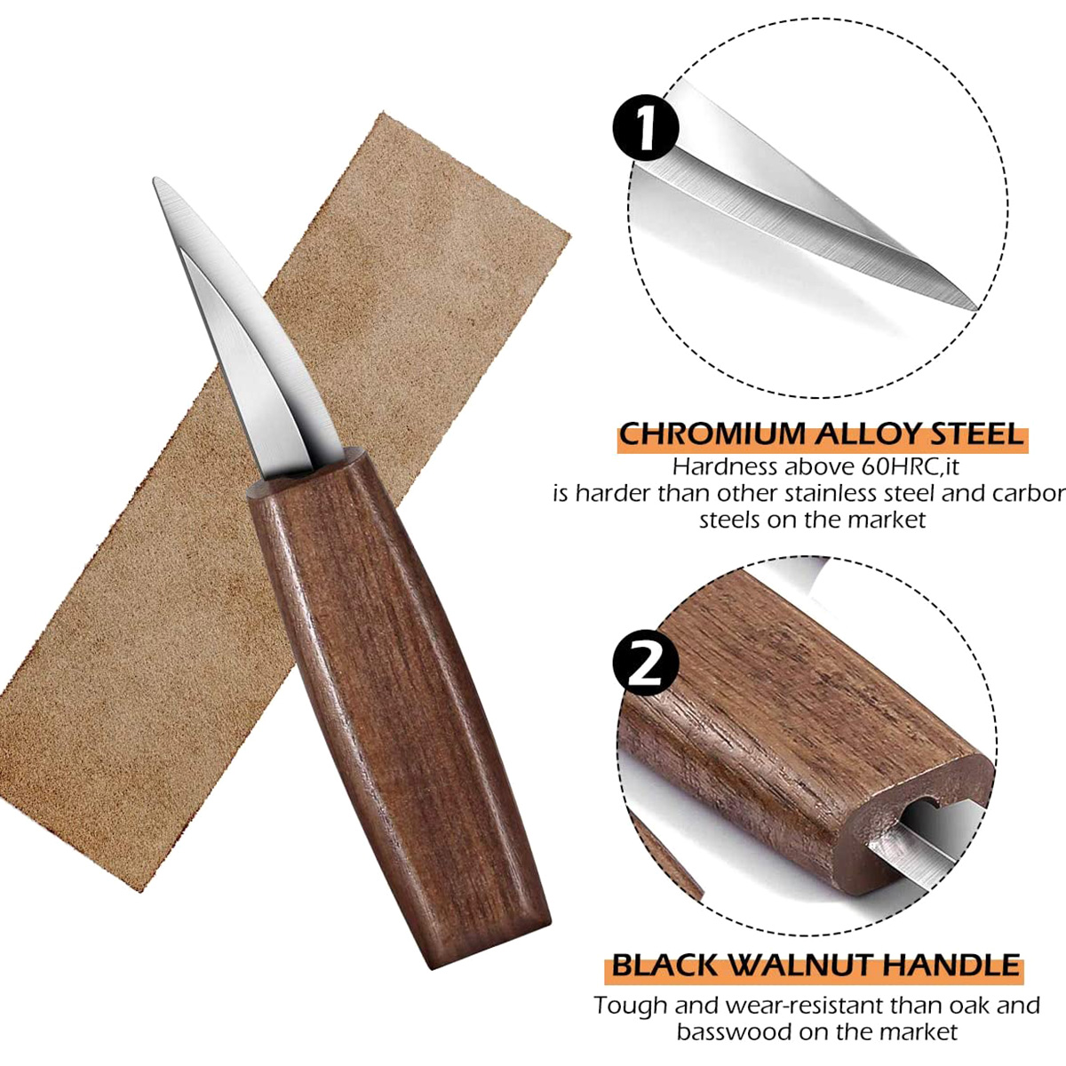 9Pcs Wood Carving Tools Set Chisel Woodworking Cutter Hand Tool Set Wood Carving Knife DIY Peeling Woodcarving Carpenter Tools