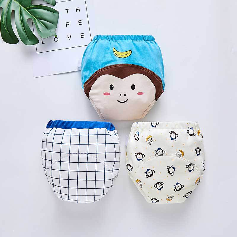 Mix-And-Match Super Thick Waterproof 6 Layers Baby Potty Training Pant Infant Underwear Panties Newbear Undeclothing 3Pcs/lot