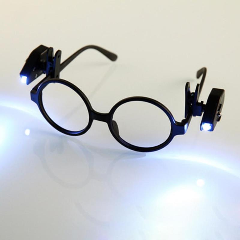 Verstelbare Mini Led Leeslamp Lamp Led Bril Universele Draagbare Boek Leeslamp Voor Bril Home Boek Licht Creatieve