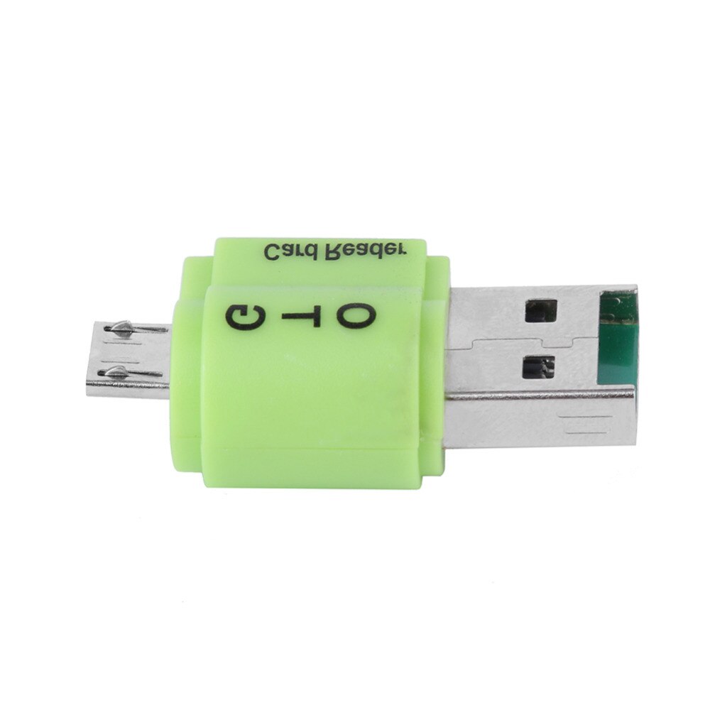 Dual Use 2 in 1 OTG Card Reader USB 2.0 Adapter SD Card TF Cardreader for Phone Computer
