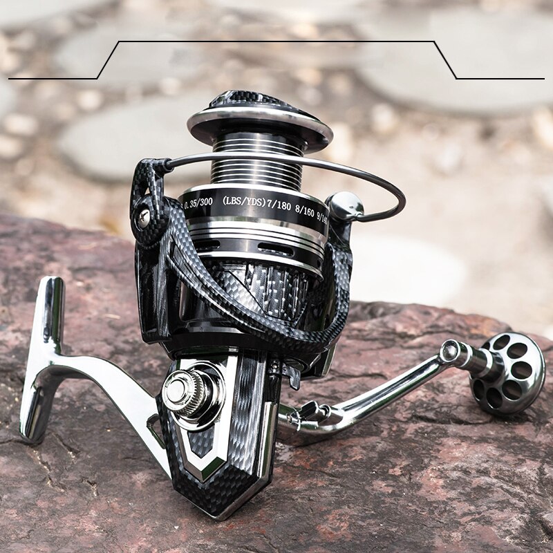 Full metall fiskesnelle spinnende hjul full metall håndtak fotsnelle høyhastighets baitcasting snelle