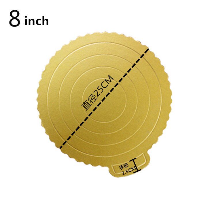 6 inch /8 vierkante gouden taartplank voor het presenteren van versierde taarten, bewegende plaat, draaiplateaus, bakgereedschap