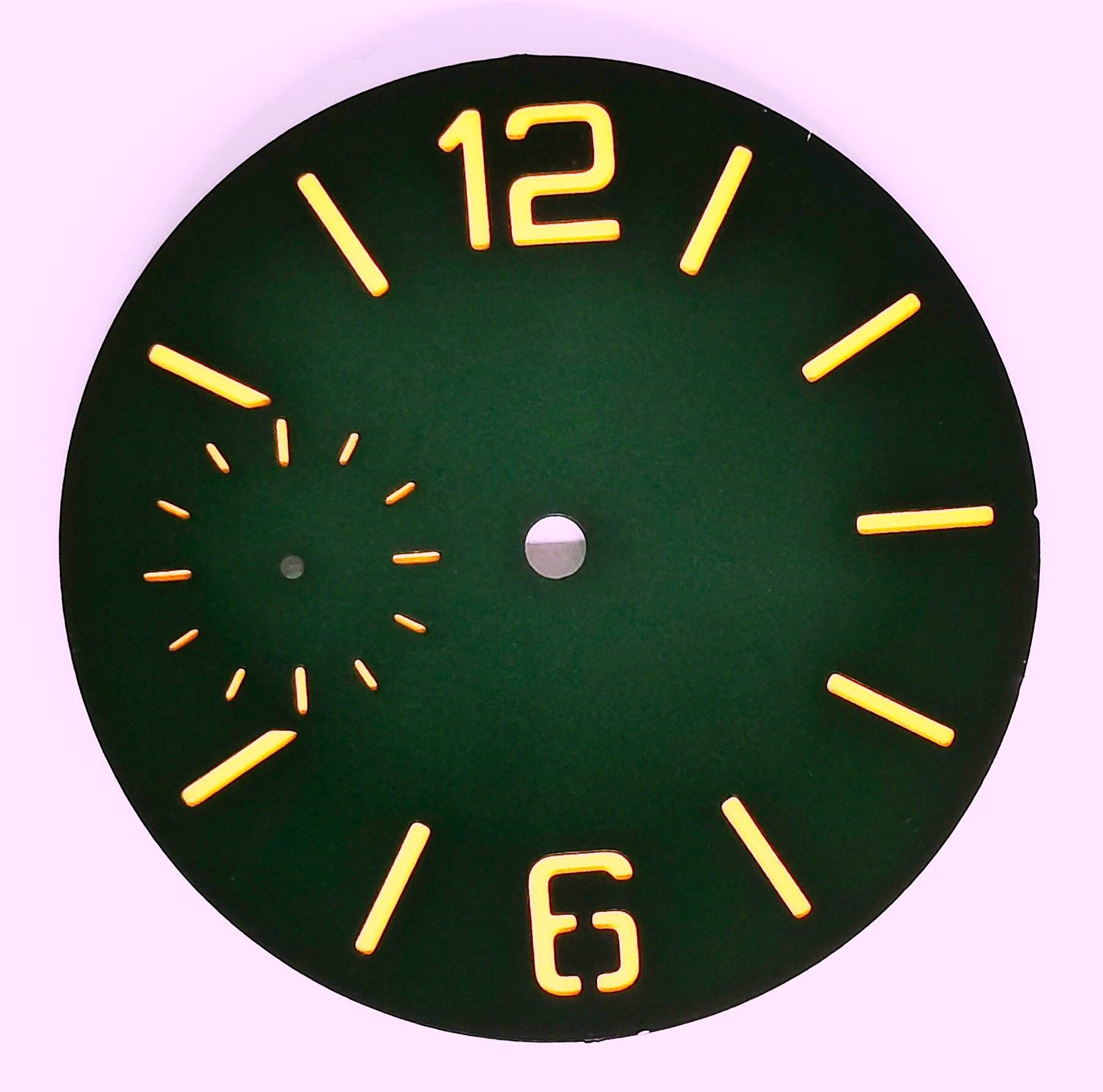 Man's Watch Accessories Of Luminous Dial For Manual Winding Movement St36 Eta 6497: Black Green