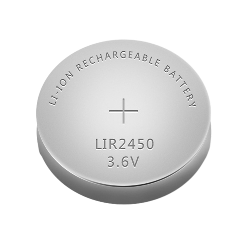 5Pcs Rechargeable 2450 Batteries 3.6V High Capacity Rechargeable LIR2450 Lithium Coin Button Battery Replace CR2450