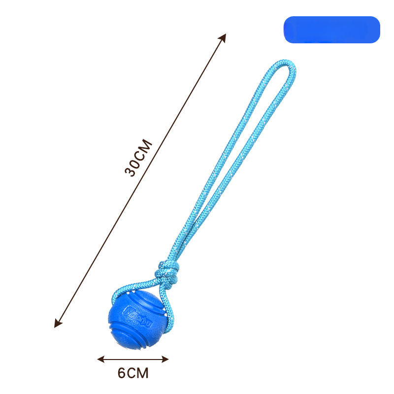 Dog Toy Ball Elastic Bite Resistant Solid Large Medium Small Dogs Boredom Buster Tpr Ball Pet Training Pet Toy Bite: PURPLE