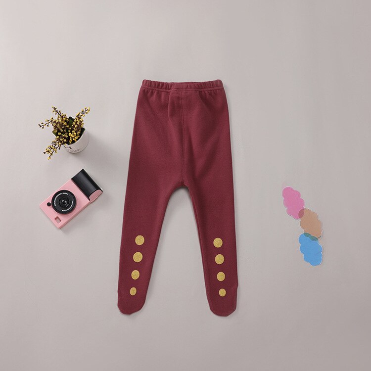 Kids Pants Spring Autumn Cotton Pants Toddlers Dot Print White Clothes Infant Boys Girls Comfortable Elastic Leggings: k2402 pants2 / 6M