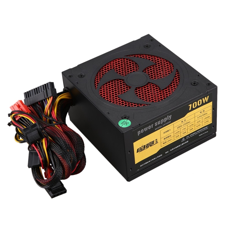 500w stille atx 12v- 4/8- pc-voeding met ventilator, modulaire sli-verlichte ventilator voor high-end computerconfiguratie pc
