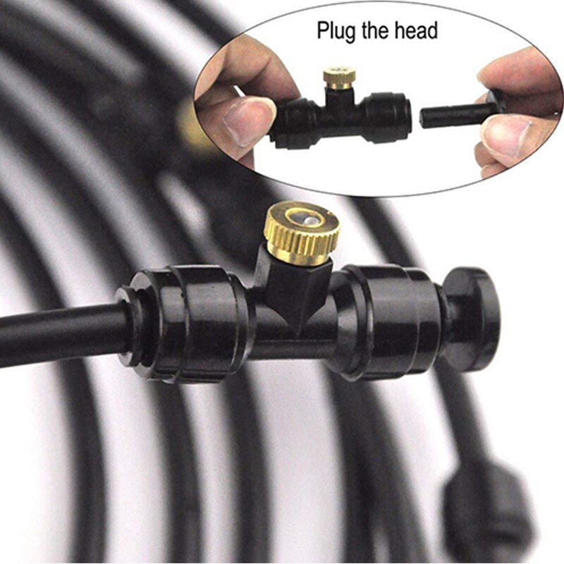 Mist Cooling System Portable Outdoor Garden/Patio Cooling System Cool System For Lawn Greenhouse Irrigation System 12M