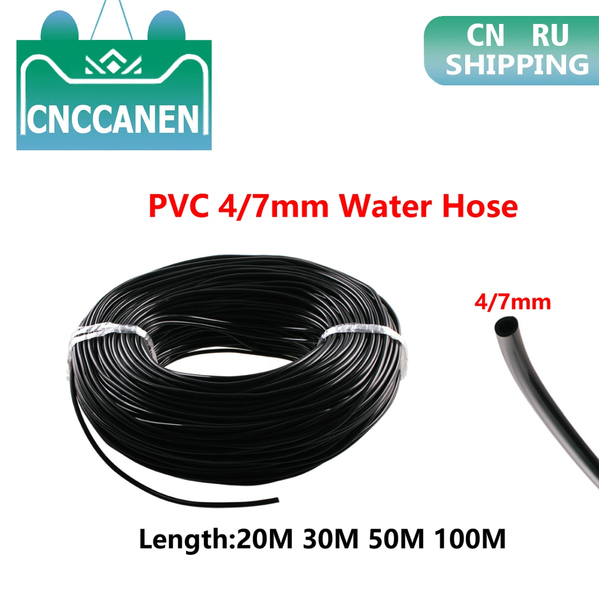5m ~ 100m 4/7mm pvc vandslange mikro drypvandingsrør planter blomstersprinklerrør haveslange drivhusvandingssystem
