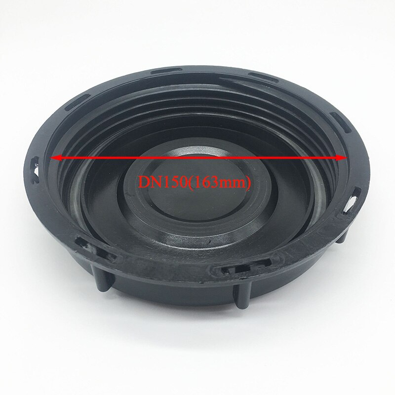HDPE DN150 (163mm) black IBC cap/cover/lid for IBC container