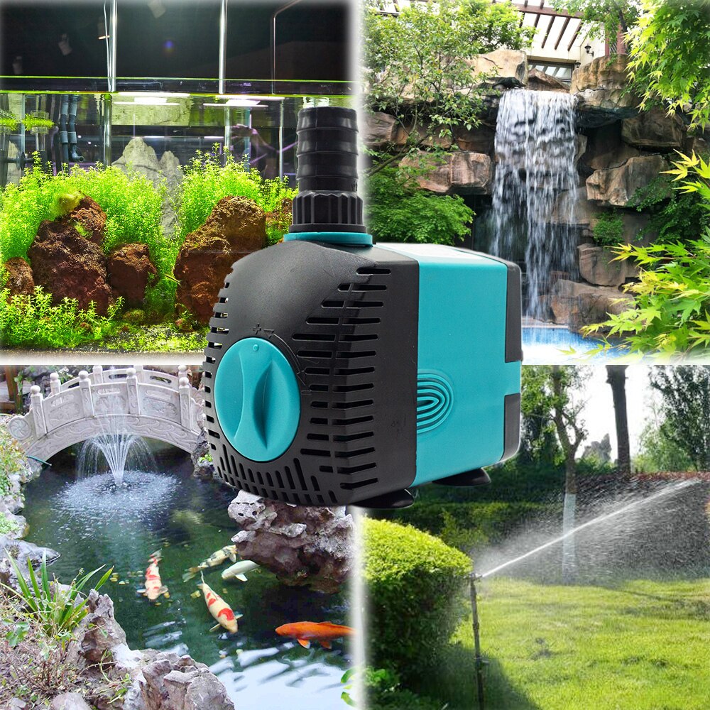 Ultra-Quiet Submersible Water Fountain Pump Filter Fish Pond Aquarium Water Pump Tank Fountain 220V-240V 3W 6W 10W 15W 25W