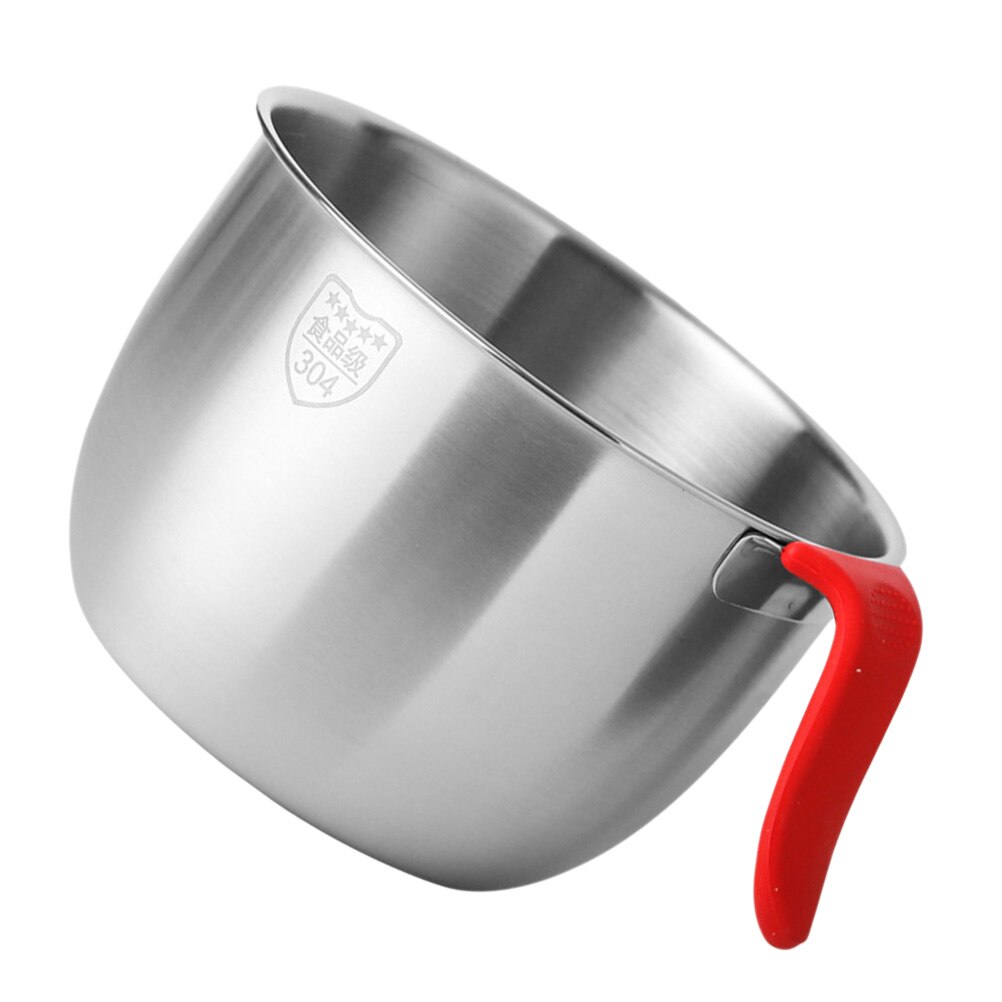 Roestvrij Staal Ei Mengen Wastafel Kom Voedsel Container Voedsel Slakom Met Handvat