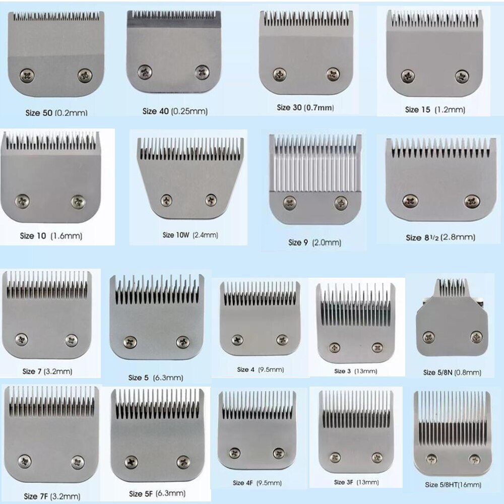 Tondeuse pour animaux de compagnie professionnelle A5 lame 10 #40 #15 3F 4F 5F 7F 30 #15 # convient à la plupart des tondeuses Andis et Oster remplacement de toilettage pour animaux de compagnie
