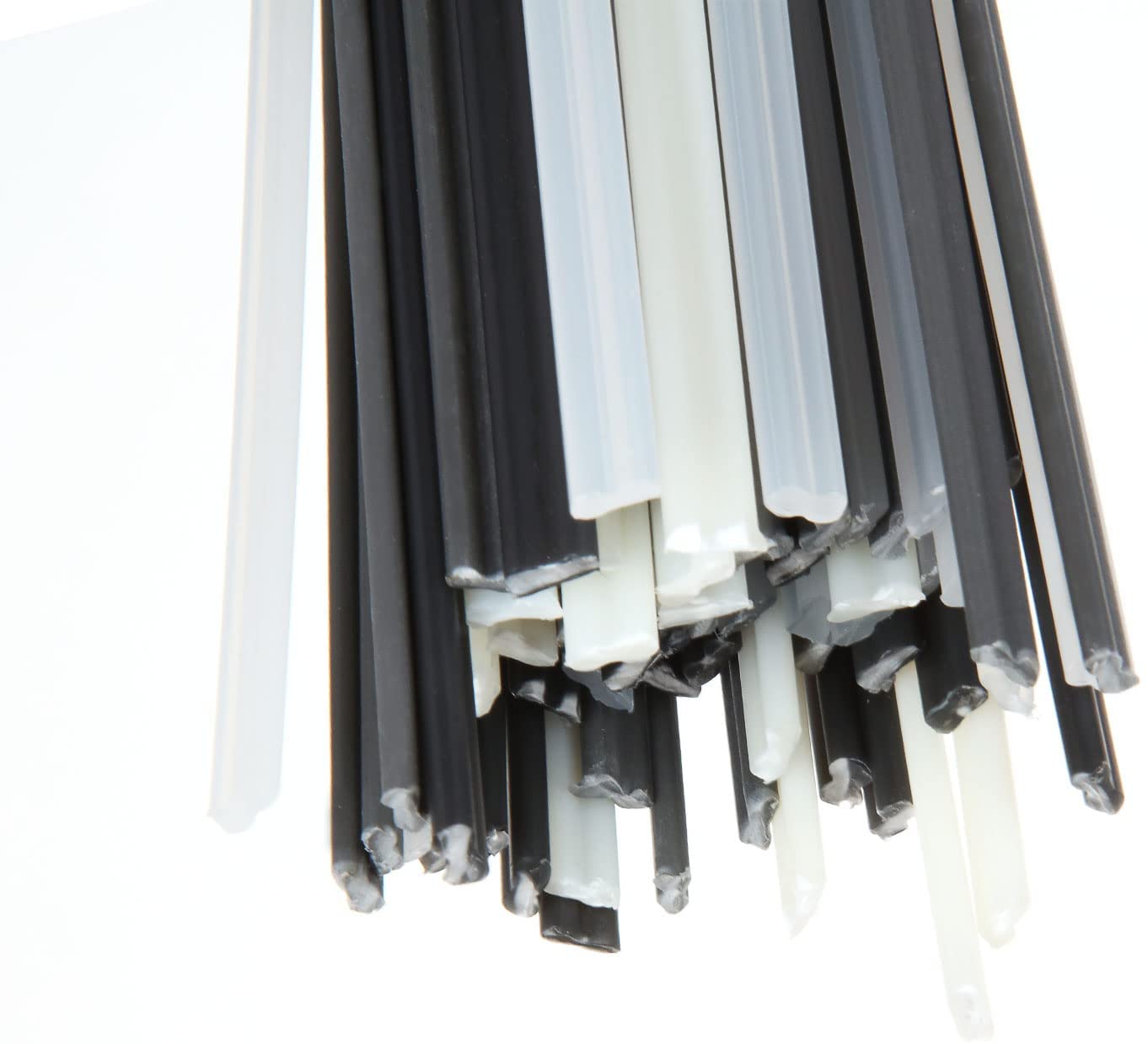 Baguettes de soudage en plastique ABS/PP/PVC/PE, longueur 100mm, 5x2mm, 200 pièces, accessoires de Machine à souder en plastique