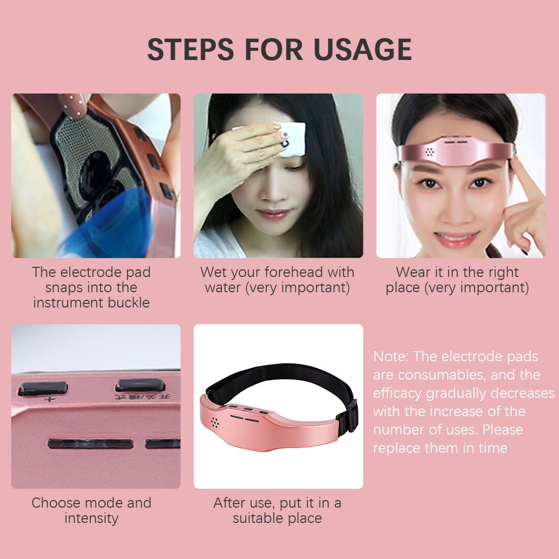 Elektrische Head Massager Slaap Monitor Migraine Relief Massager Therapie Release Stress Slaap Therapie Oplaadbare Apparaat