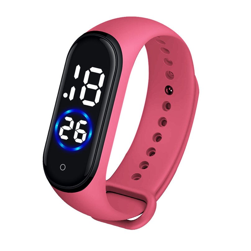 Casual Digital LED deportes Reloj Simple Unisex silicona banda relojes de pulsera hombres mujeres reloj 3D13