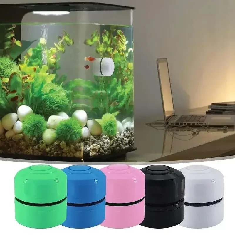 Mini outil d'épurateur pour Aquarium, outil magnétique de nettoyage de verre, brosse magnétique pour Aquarium, grattoir à algues flottant, nettoyeur de verre courbe