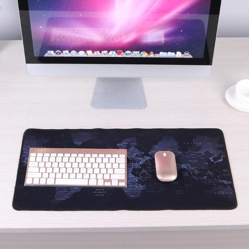 60*30/70*30/80*30cm World Map Natural Rubber Large Gaming Mouse Pad Table Mat Computer Keyboard Desk Mat