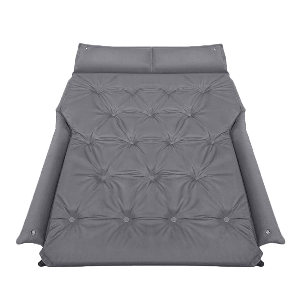 Car Inflatable Bed Travel Sleeper SUV Thickened Air Mattress For Home Air Mattress Portable Camping Outdoor Fast Inflation: Grey