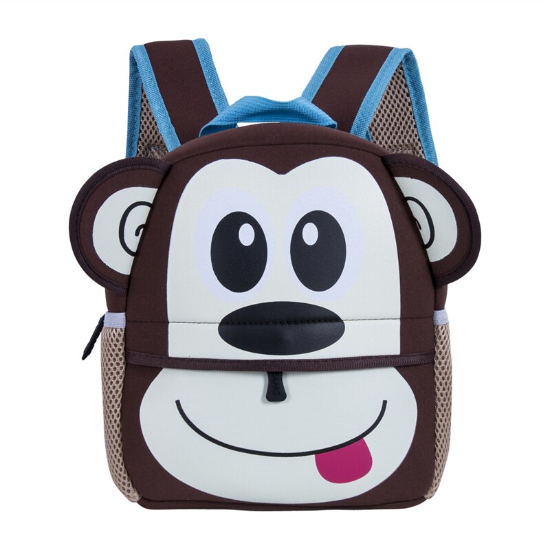 Kid Toddler Boy Girl Baby Kids Backpack Baby Animal Bag Shoulder Bags Ears: Monkey
