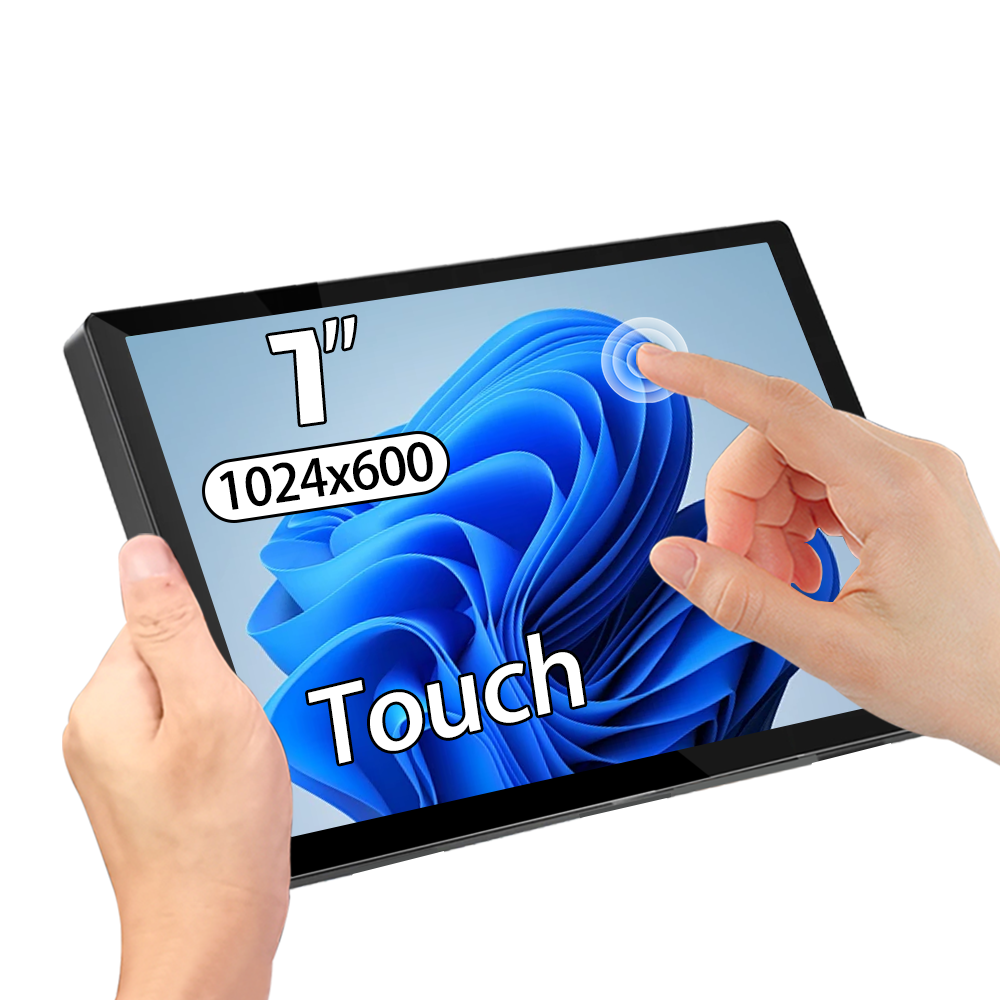 8/7-inch draagbare touchscreen-monitor 1024x600 60Hz-scherm HDMI-compatibele pc-gamerlaptop