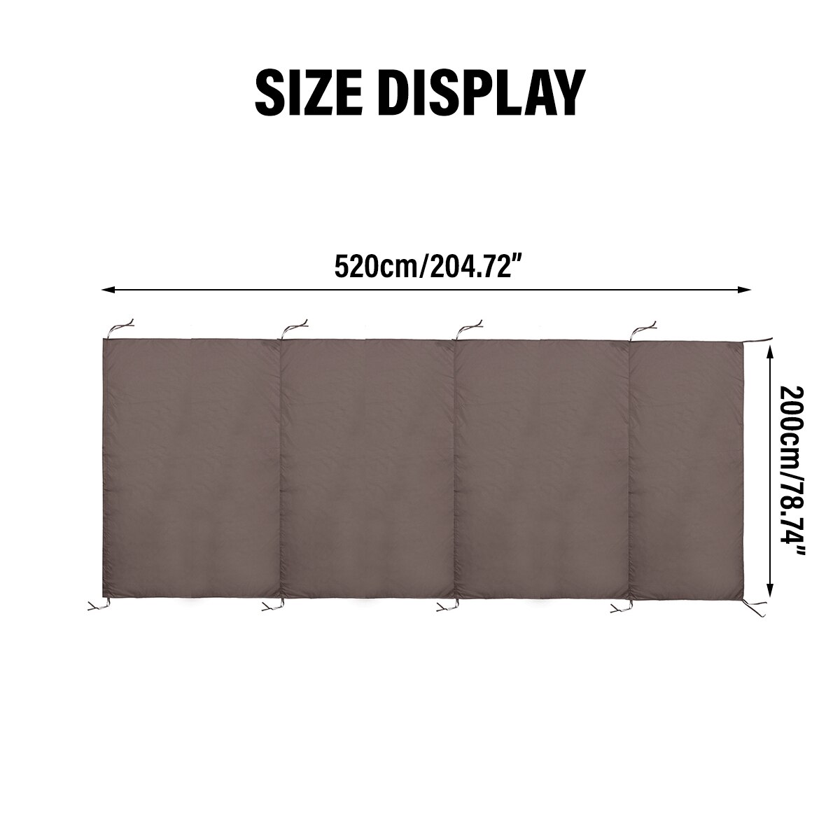 Waterproof Sun Shade Pergola Canopy Outdoor Camping Cover Gardening Patio Shelter Awning Hammock Tent Swing Top Cover 520x200cm