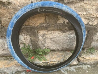 20 inch bmx bike tire 406 tire 20*2.4 bicycle tires colorful: Blue