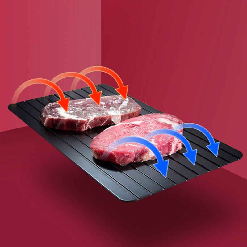Frozen Food Fast Defrosting Tray Thaw Meat Fruit Quick Defrosting Plate Board Defrost Tool Kitchen Gadgets 3 Sizes