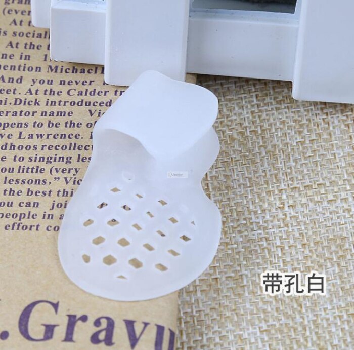 2 paar Siliconen Kleine teen correctie siliconen pad bescherming duim overlap teen separator voetverzorging gereedschap