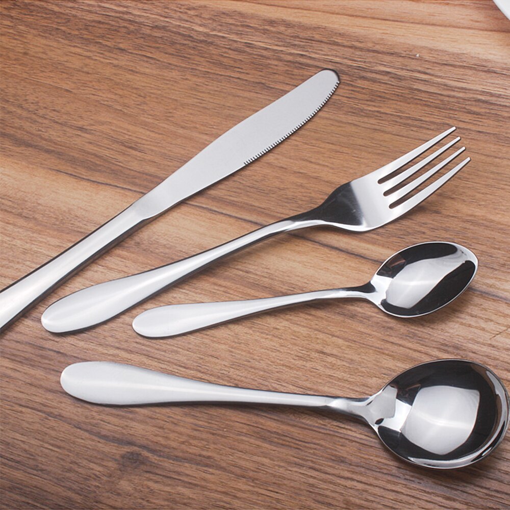 Dinnerware Set 304 Stainless Steel Cutlery Set Knife Fork Spoon Tableware Wedding Silverware set: 968-G-1