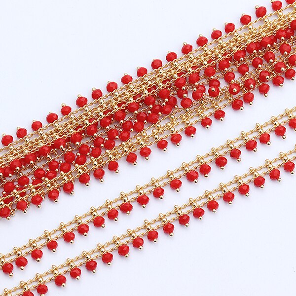 Gufeather  c70, smykketilbehør, gjør-det-selv-kjede ,18k gullbelagte ,0.3 mikron, perler, smykkelaging, gjør-det-selv-kjede kjede ,1m/ lot: C7002