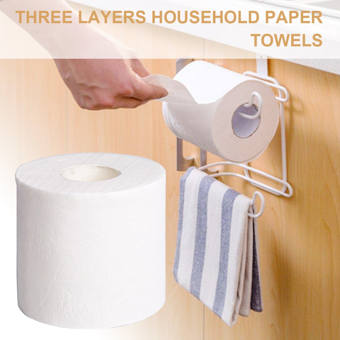 10pcs/bag White Toilet Tissue Hollow Replacement Roll Paper Clean Soft Toilet Paper Prevent Flu Cleaning Toilet Tissue