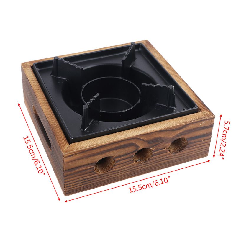2022 Portable Aluminum alloy square commercial solid alcohol stove household old Dry stew pot