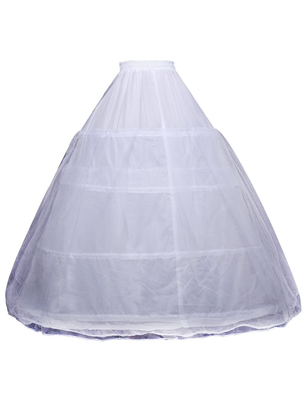 Bridal Wedding Petticoat Underskirt Ball Gown Crinoline Slip Underskirt Bridae Prom Dress Petticoats: Ivory