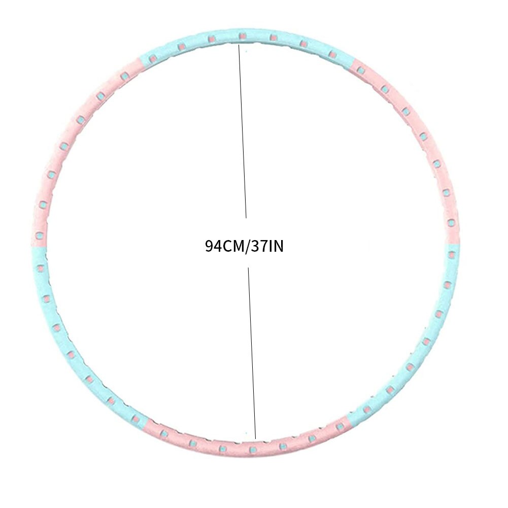 Weighted Exercise Hoop Portable Removable Fitness Hoop For Kids Gymnastics Dance Playing Exercise Indoor Outdoor Splicing Hoop